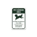 Dogipot Aluminum Pet Exercise Area Sign, Green DO87360